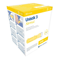 Unistik 3 Owen Mumford AT 1002-Unistik 3 Normal Safety Lancet, Lancets (BX) - Unistik 3 Normal Safet
